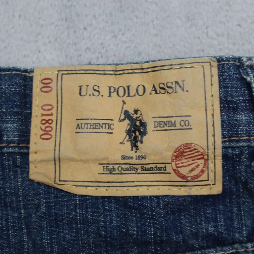 US Polo Assn Jeans Youth 14 26 x 30 Blue Denim Flare Long Boys Pants